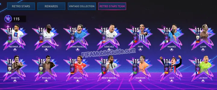 FIFA Mobile 23: Retro Stars Players Collection
