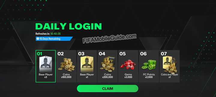 FC Mobile 24 Limited Beta Daily Login