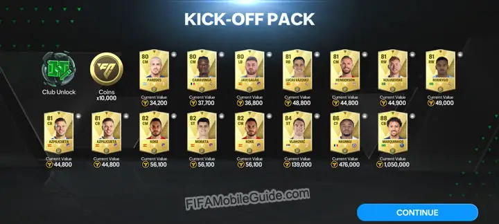 FC Mobile 24 Limited Beta Players Pack