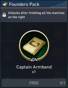 FIFA Mobile 23 Founders: Milestone Matches Captain Armband