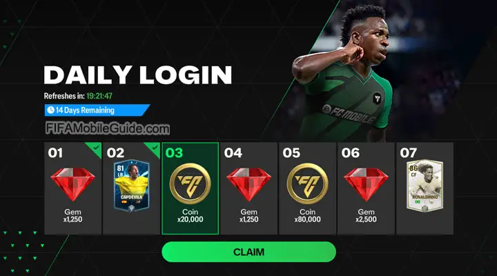 EA FC Mobile 24 Daily Login Rewards