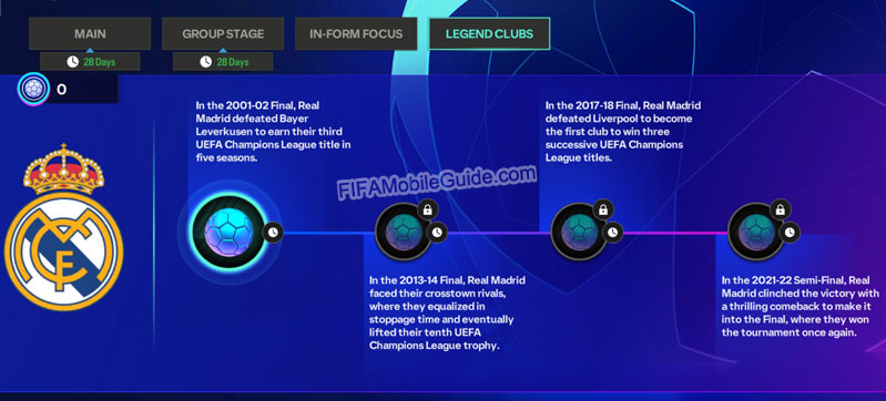 EAS FC Mobile 24 UCL Club Legends Matches