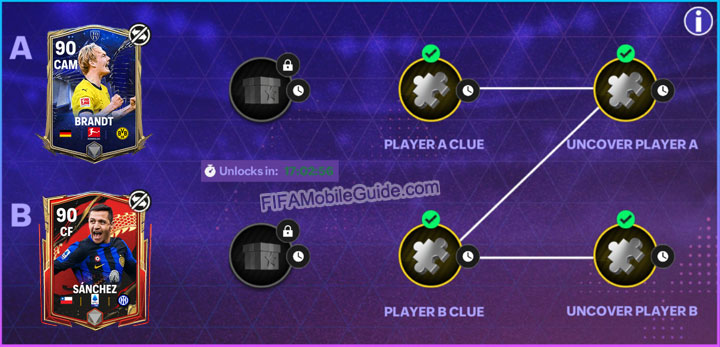 FC Mobile 24 Mystery Player Week/Batch 21: an 90 OVR CAM Brandt (TOTY) and an 90 CF Sanchez (Lunar)