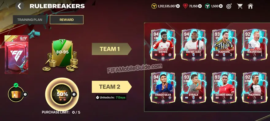 EA FC Mobile 24 Rulebreakers Reward Chapter