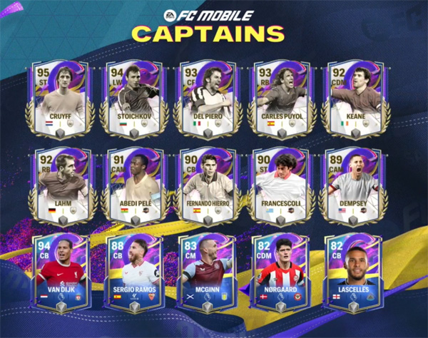 FC Mobile 24: Captains Featured Players