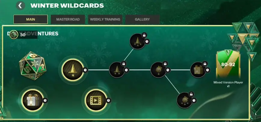 EA Sports FC Mobile 24: Winter Wildcards Daily Adventures