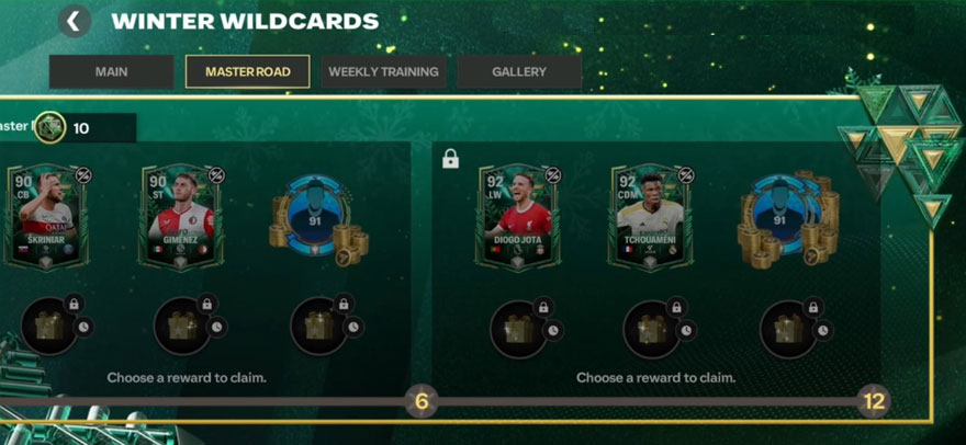 EA Sports FC Mobile 24: Winter Wildcards Master Road Milestones