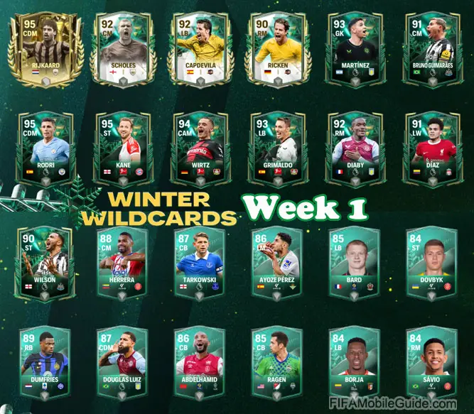 EA Sports FC Mobile 24: Winter Wildcards Players Week 1