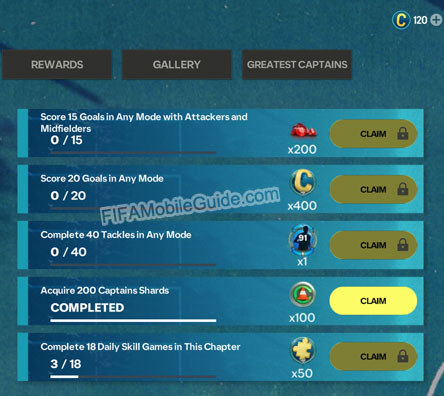Captains Chapter Quests