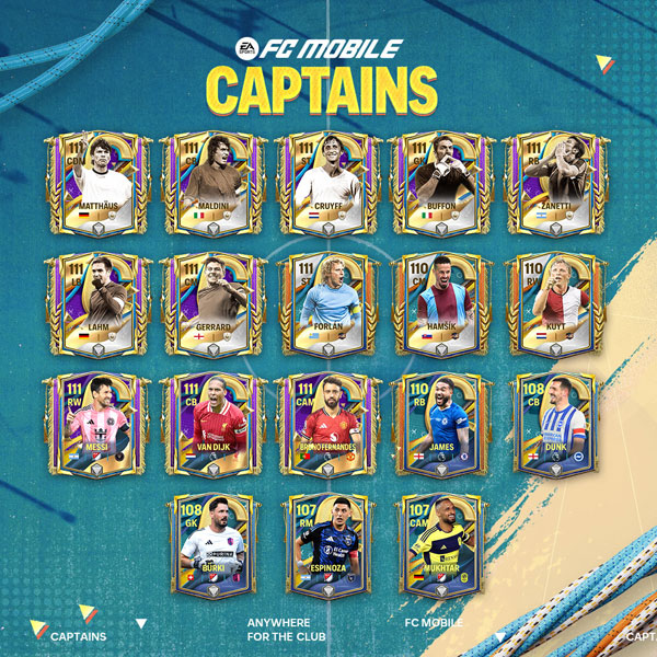 FC Mobile 25: Captains Featured Players
