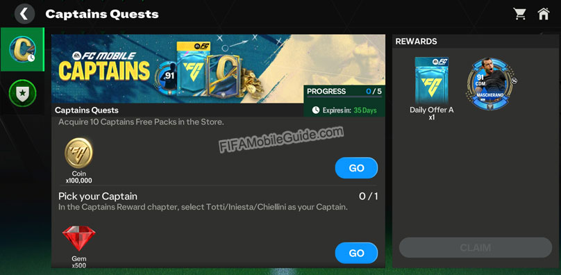 Captains Quests