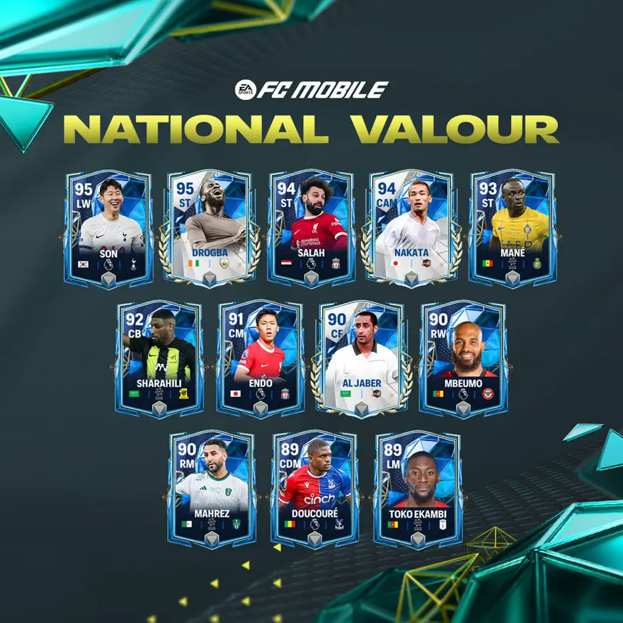 EA Sports (EAS) FC Mobile 24: National Valour Players Week 1 (Team A)
