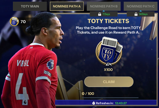 EA Sports FC Mobile 24: TOTY Tickets