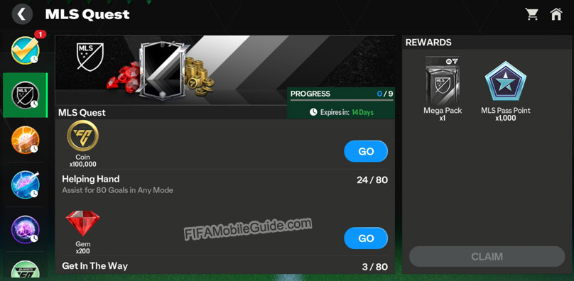 EA Sports FC Mobile 24: MLS Kickoff Quests