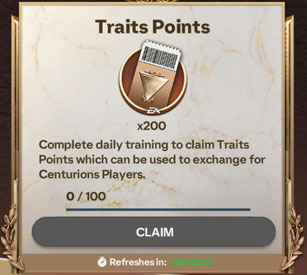 EA FC Mobile 24: Centurions Traits Points