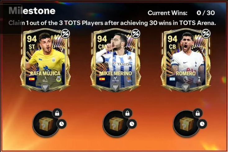 EA Sports FC Mobile 24: Team of the Season (TOTS) Arena Milestone