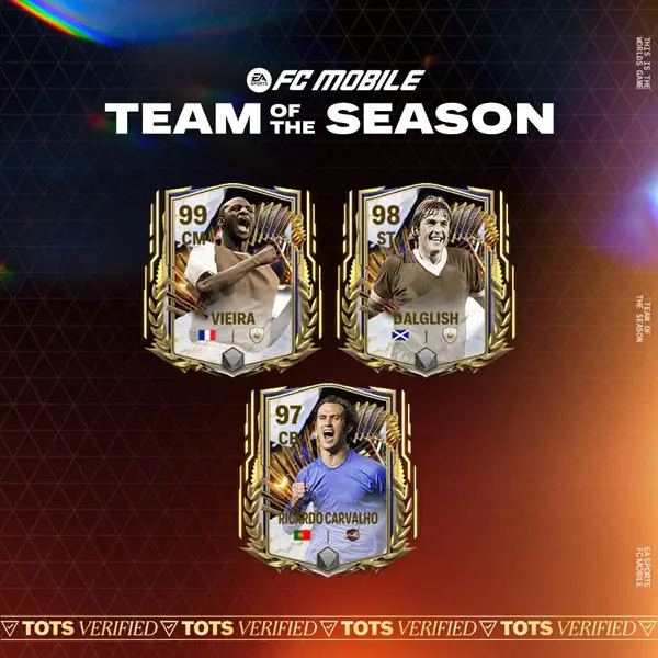 EA Sports FC Mobile 24: Team of the Season (TOTS) Premier League (EPL) Icons Players