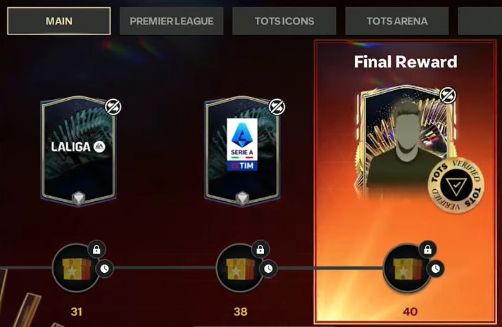 EA Sports FC Mobile 24: Team of the Season (TOTS) Milestones