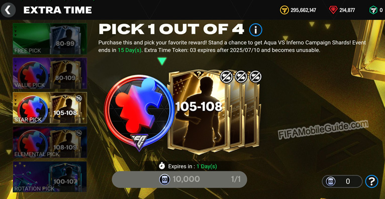 Extra Time Picks