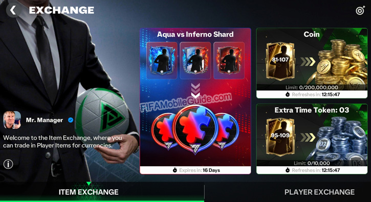 Extra Time Tokens Exchanges
