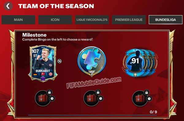 TOTS 25 Bundesliga Milestone Rewards