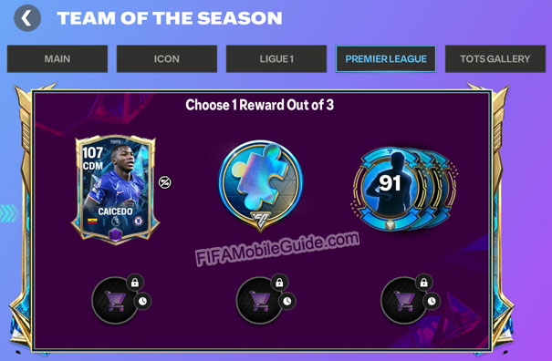 TOTS 25 Premier League: Milestone Rewards