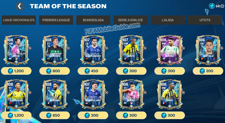 TOTS Gallery: Rest of World Player Shards
