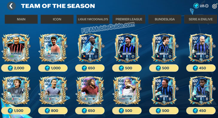 TOTS Gallery: Serie A Enilive Player Shards