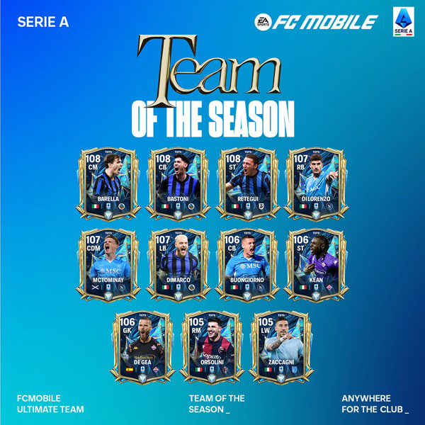 FC Mobile 25: TOTS Serie A Enilive Featured Players