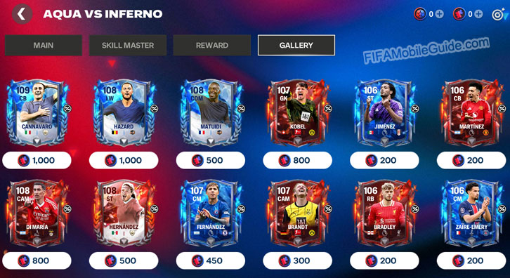 Aqua vs Inferno Gallery Chapter: Week 1 Player Shards