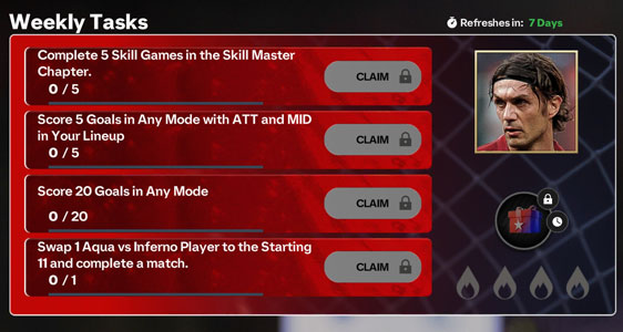 Team Inferno Weekly Tasks