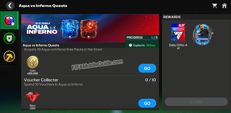 Aqua vs Inferno Quests