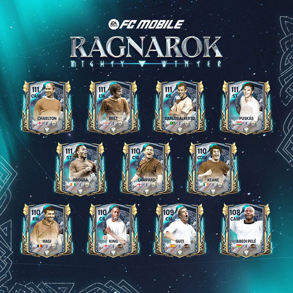 EA Sports FC Mobile 25: Ragnarok Mighty Winter Featured Players