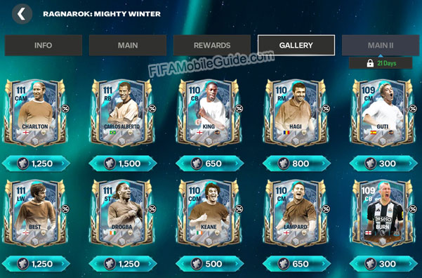 Ragnarok Mighty Winter Gallery Chapter: Week 1 Player Shards