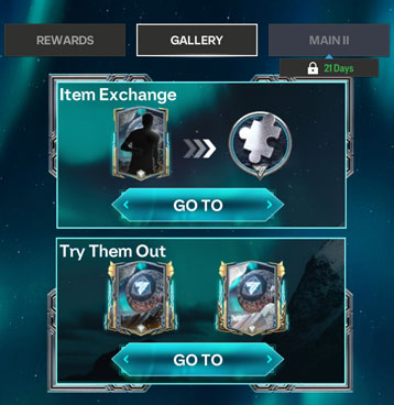 Ragnarok Mighty Winter Item Exchange & Try Them Out Menus