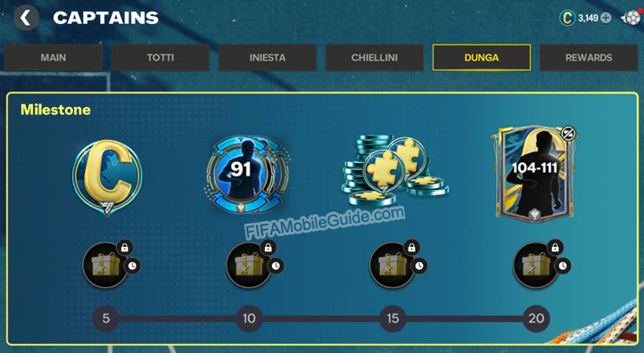 Captains Dunga Milestone