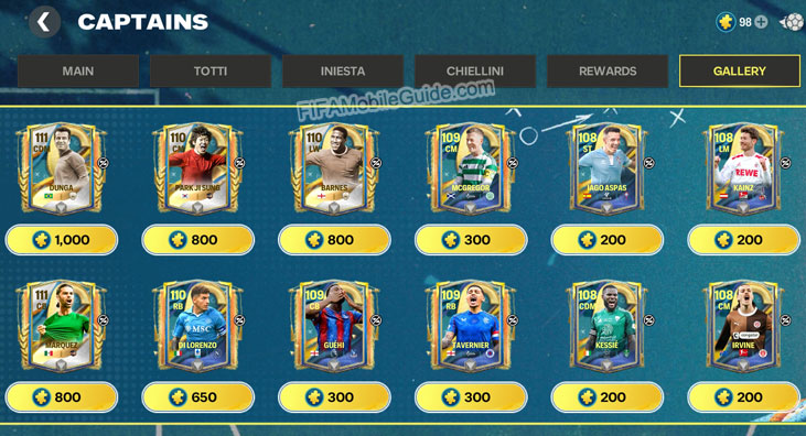 Captains Gallery Players Week 3