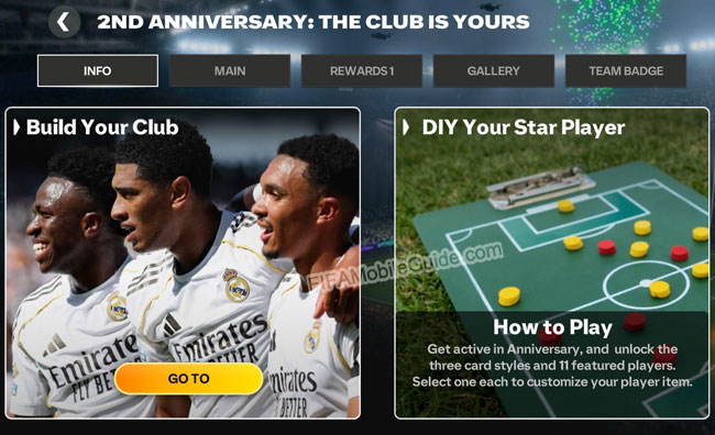 FC Mobile 26: 2nd Anniversary DIY Your Star Player