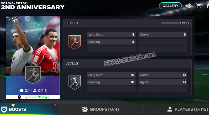FC Mobile 26: 2nd Anniversary Team Badge 