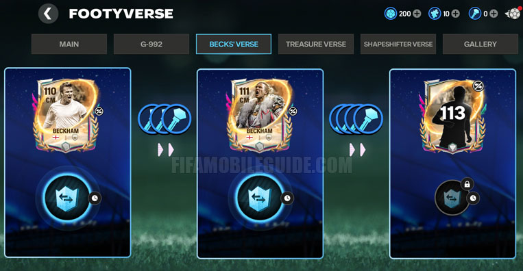 Becks Verse in Footyverse