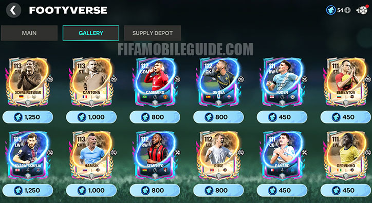 Footyverse Gallery Week 4 Players