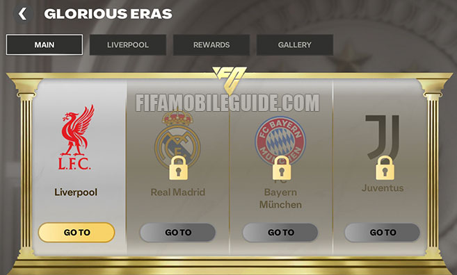 Glorious Eras Clubs: Liverpool, Real Madrid, Bayern Munich, Juventus