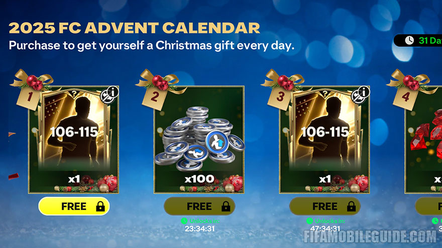 FC Mobile 2025 FC Advent Calendar