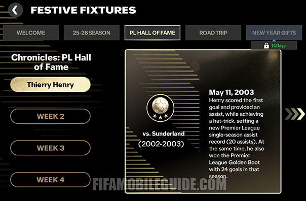 Festive Fixtures PL Hall of Fame Chapter