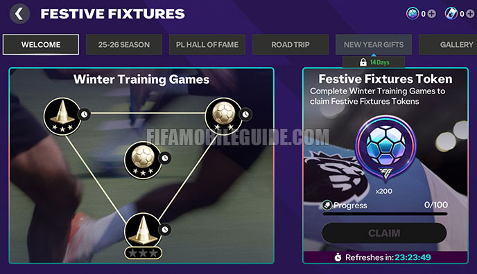 Festive Fixtures Training Games