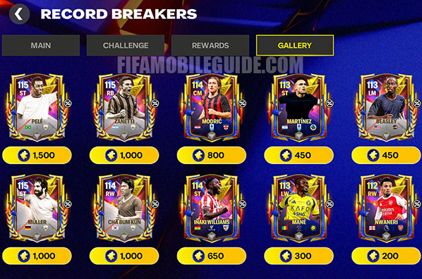 Record Breakers Week 2 Gallery Players