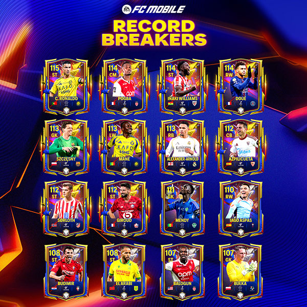 FC Mobile 26 Record Breakers Featured Players