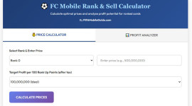FC Mobile Rank n Sell Calculator