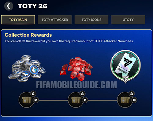 TOTY 26 Collection Rewards