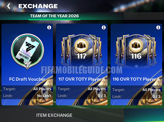 TOTY 26 Exchange